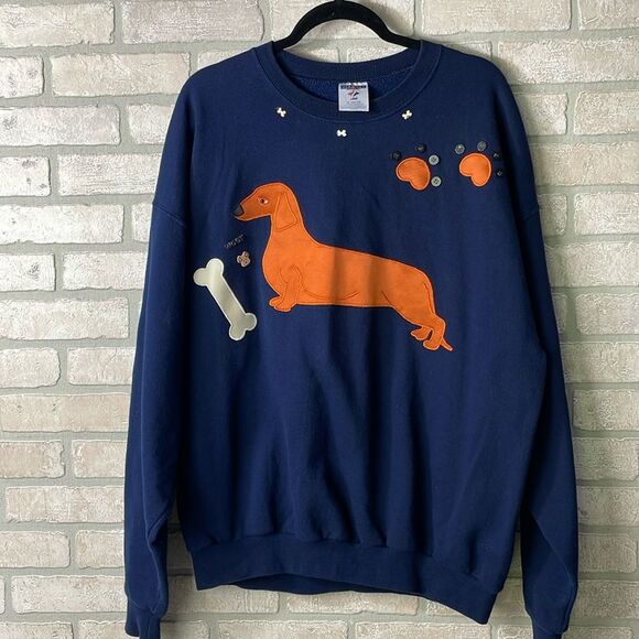 Jerzees Tops - Jerzees custom Dachshund Dog embroidered Sweatshirt size 2X